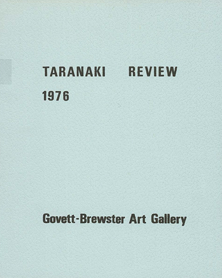 Cover image with text stating Taranaki Review 1976