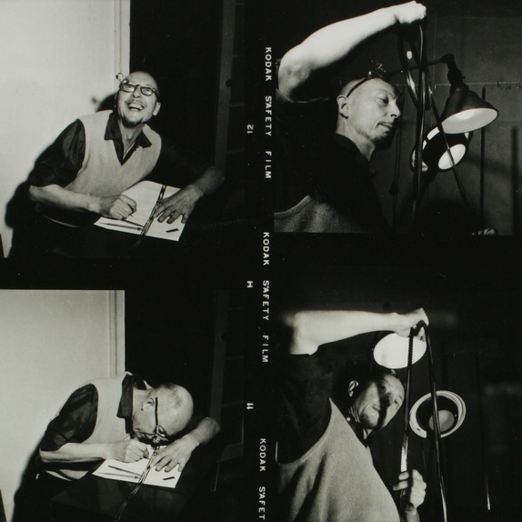 Len Lye In Studio, 1960S, Len Lye Foundation Collection.