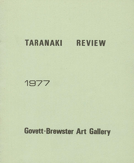 Cover image with text Taranaki Review 1977