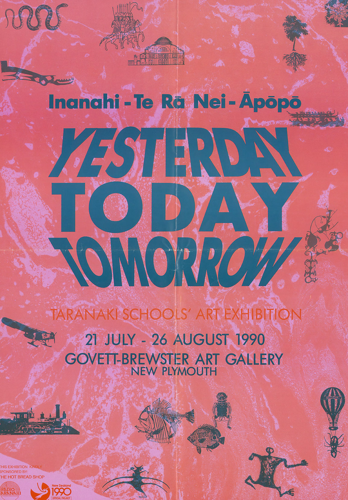 1990 Jul Aug Yesterday Today Tomorrow Taranaki Schools Art Exhibition 1